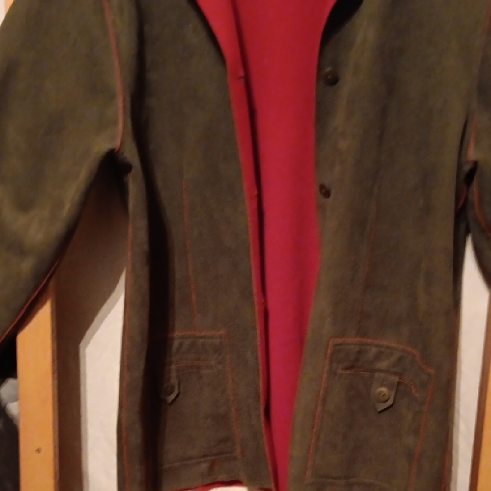 ALFRED DUNNER WOMEN'S FALL TWO TONE FAUX SUEDE JACKET